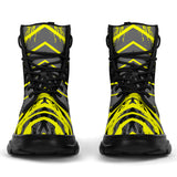 Racing Urban Style Yellow & Grey 2 Vibes Chunky Boots