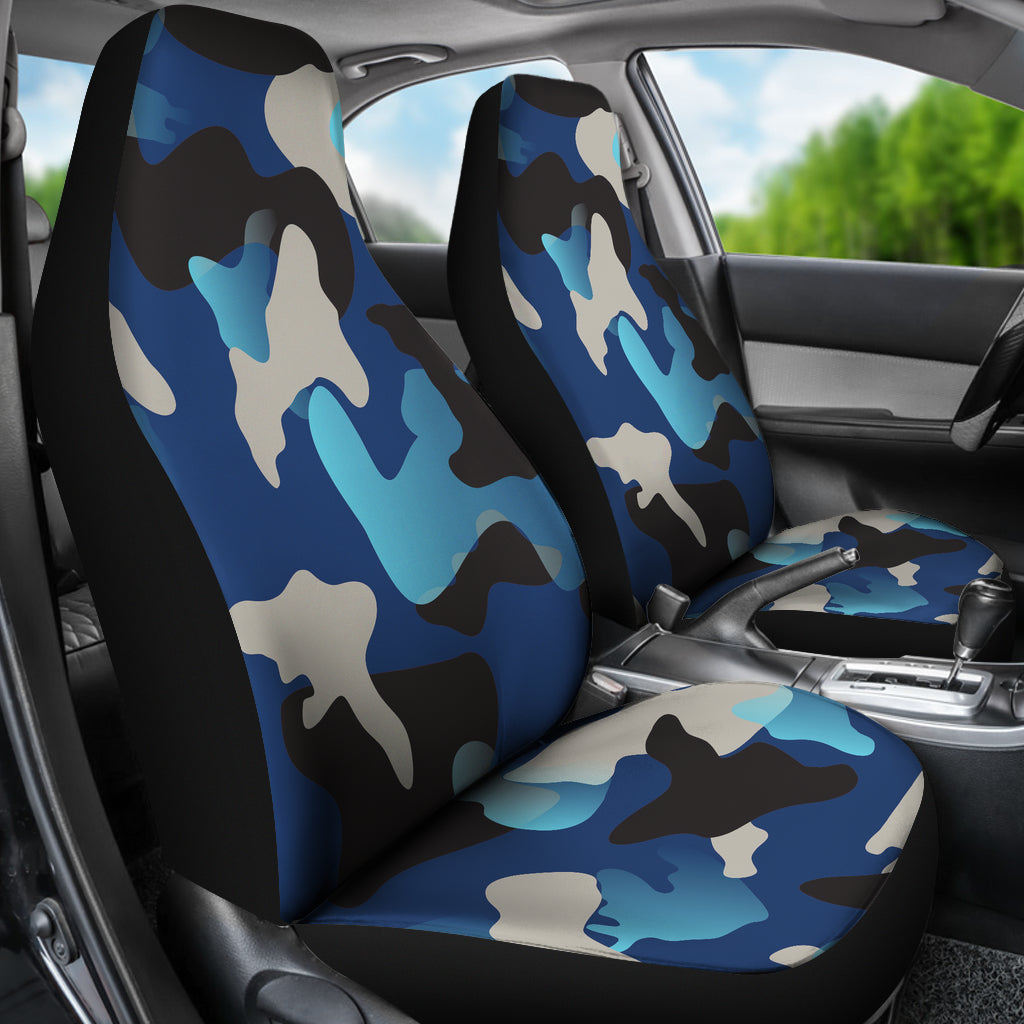 Blue Camouflage Car Seat Cover – This is iT Original