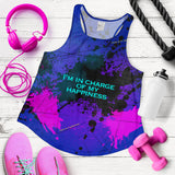 I'm in charge of my happiness. Great Quotes Women's Racerback Tank