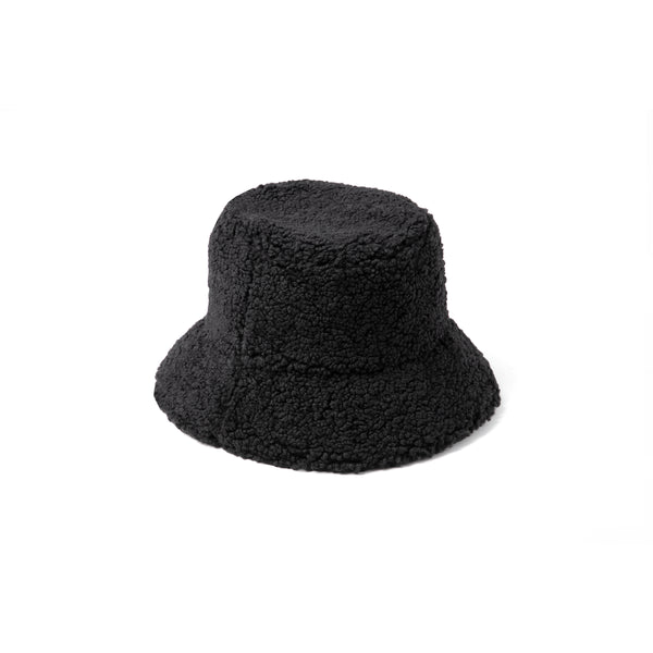 teddy bucket hat black