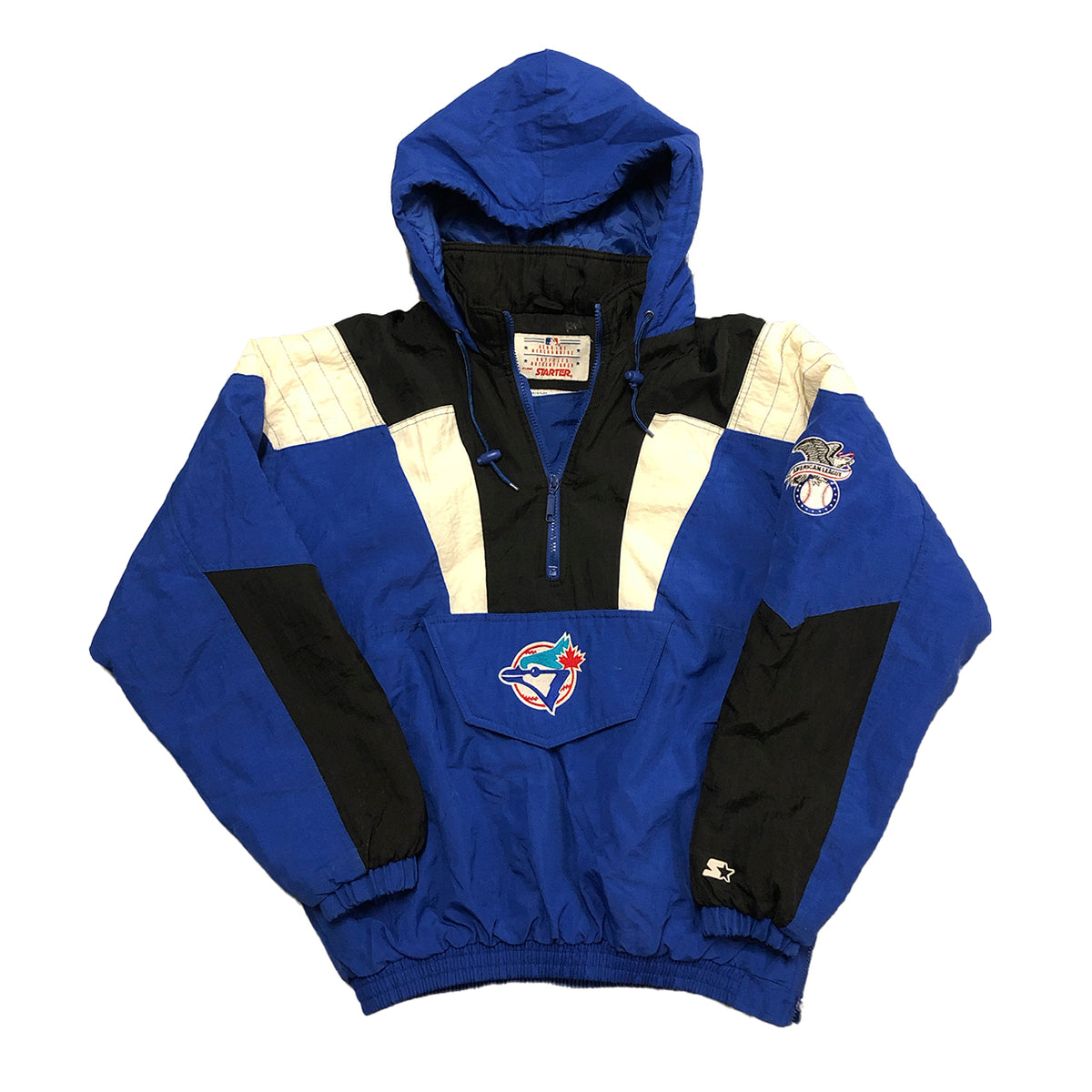 Vintage 90s Toronto Blue Jays Starter Pullover Puffer Jacket Size L ...