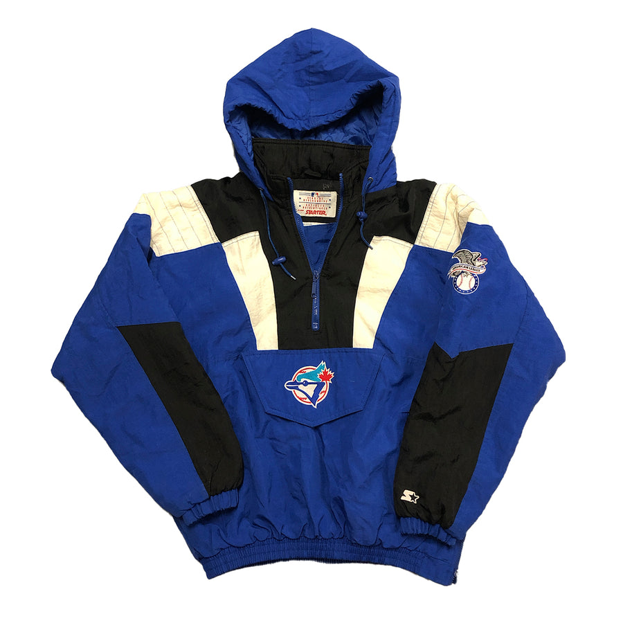 Vintage 90s Toronto Blue Jays Starter Pullover Puffer Jacket Size L Getem Vintage 3751