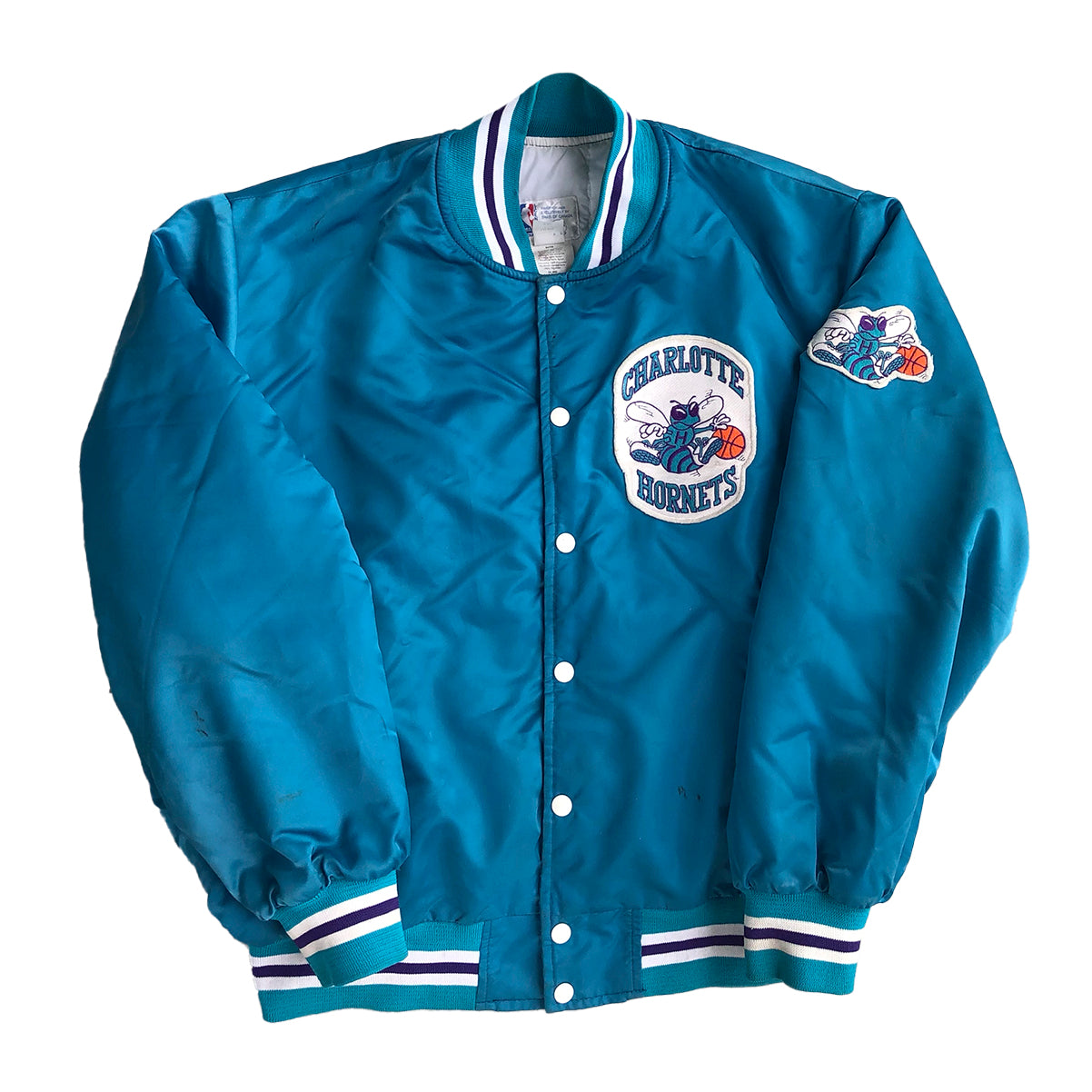 Vintage Charlotte Hornets Satin Jacket L/XL – Getem Vintage
