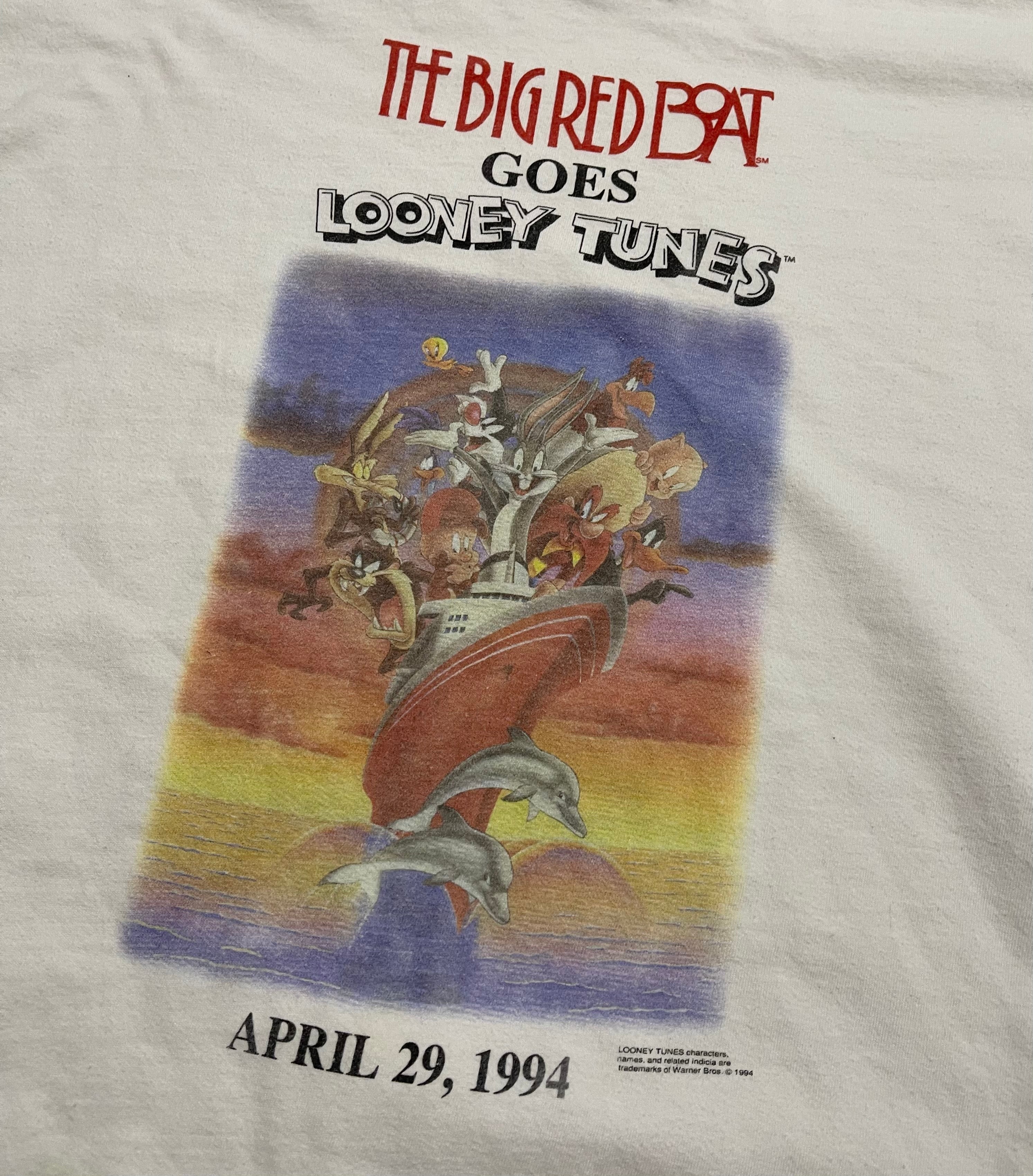 Vintage 1994 The Big Red Boat Goes Looney Tunes Tee XL – Getem Vintage