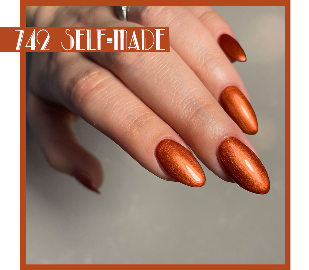 Copper Nails Burnt Orange Nails