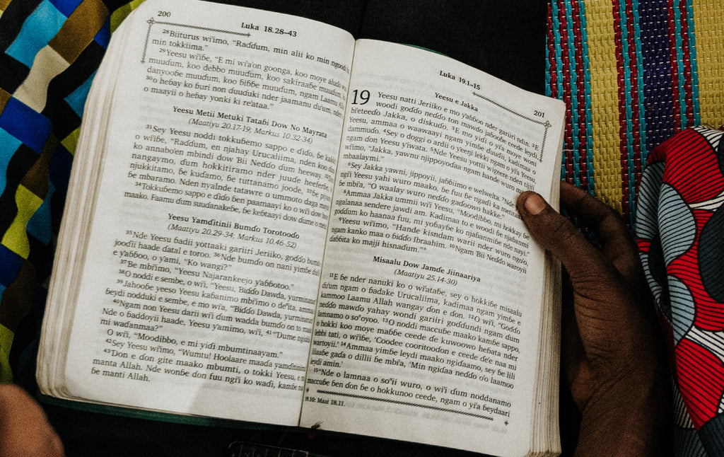 A Bible in Chad, Africa