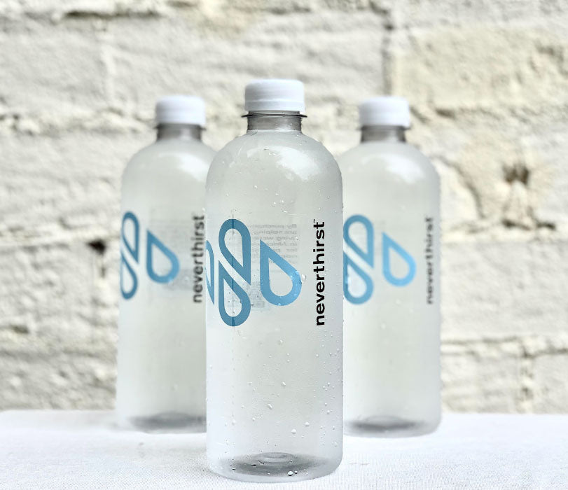 Three neverthirst water bottles