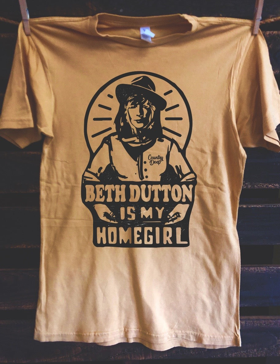 Download Beth Dutton Is My Homegirl Acid Wash T Shirt Country Deep