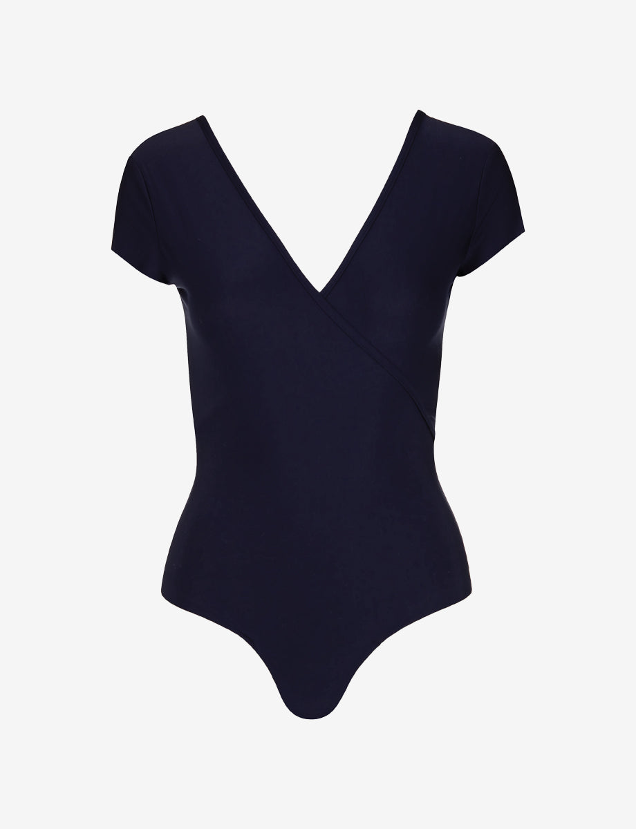 Butter Cap Sleeve Wrap Bodysuit