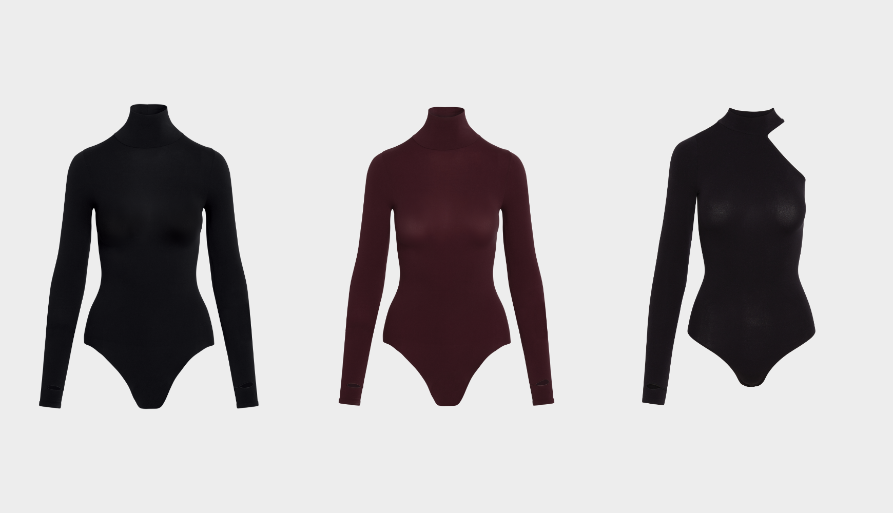 Women's Long Sleeve Turtleneck Ballet Bodysuits