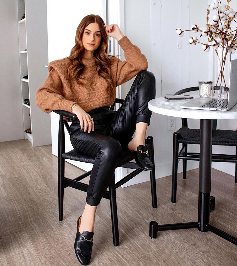 Heres how to style faux leather pants to look classy and professional  Leather  trousers outfit Leather pants outfit Black pants outfit dressy