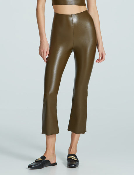 Commando XS faux leather leggings camel brown neutral fall high waisted  Pull On