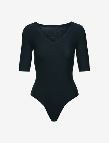 Commando Ballet Short Sleeve Turtleneck Bodysuit- KT036 - Tiptoe Boutique