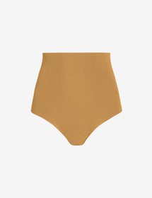 Commando High-rise Zone Smoothing Thong in Brown