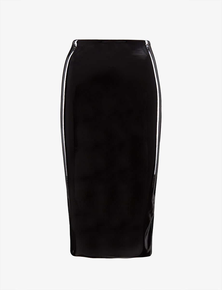 Shop Faux Patent Leather Midi Skirt | Commando®