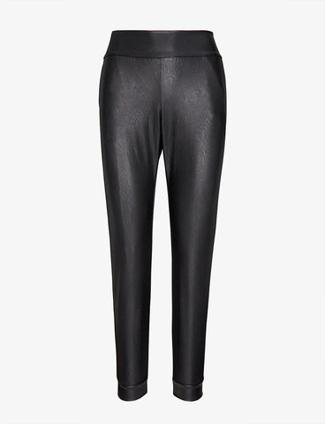 Commando Faux Leather Control Smoothing Flared Legging, Black by Commando