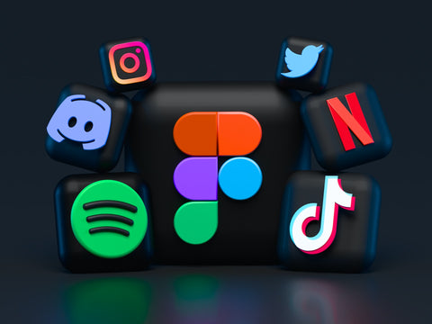 The icons of social media apps you can use for promotion.