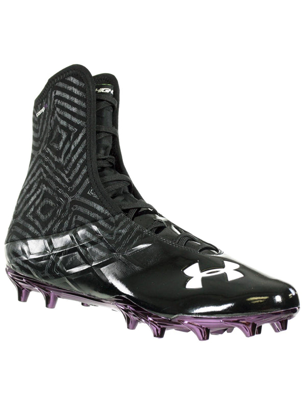 purple under armour football cleats