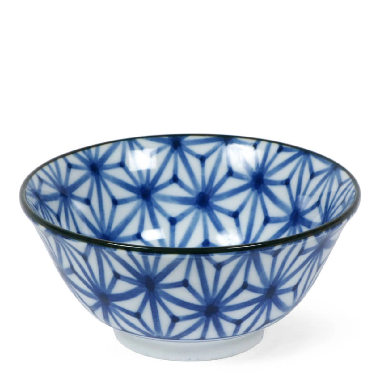 Vintage Noritake Bluebell Soup Bowls x1 Blue Band Blue Flowers Silver Trim