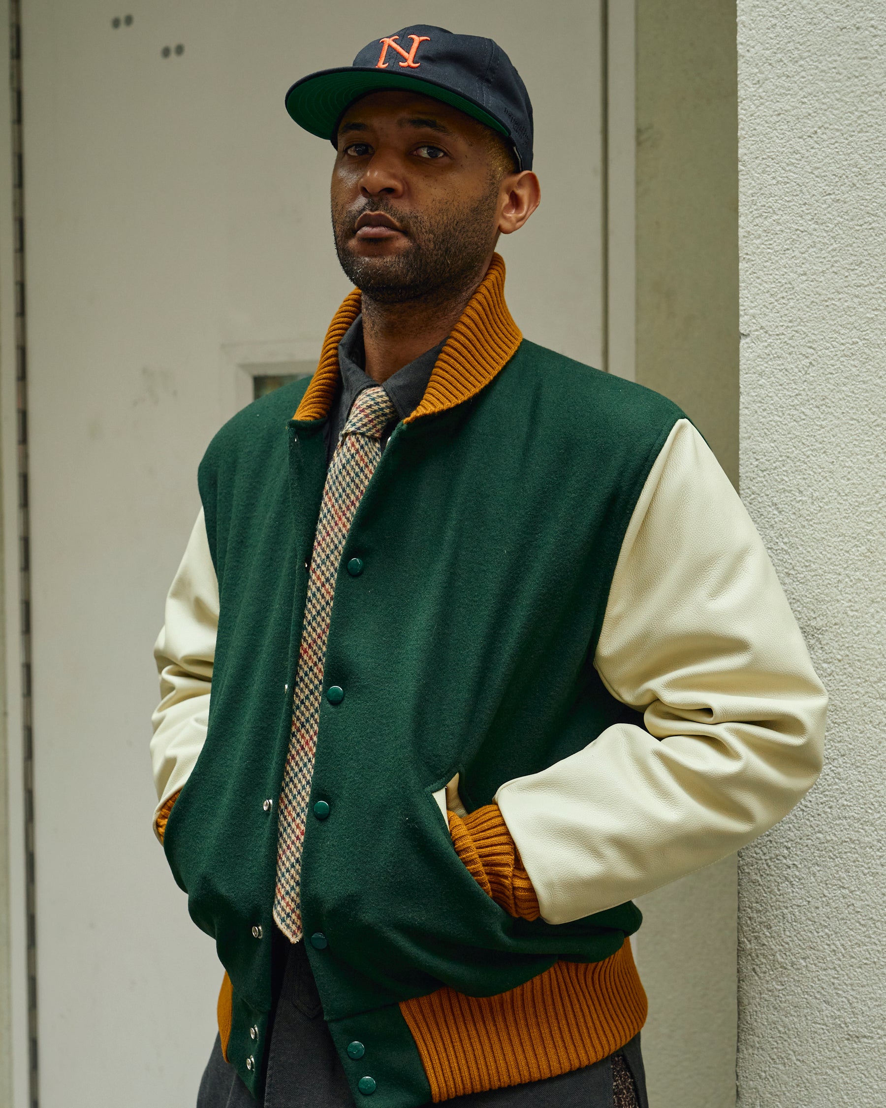 HUMAN MADE x Ebbets Field Flannels Varsity Jacket