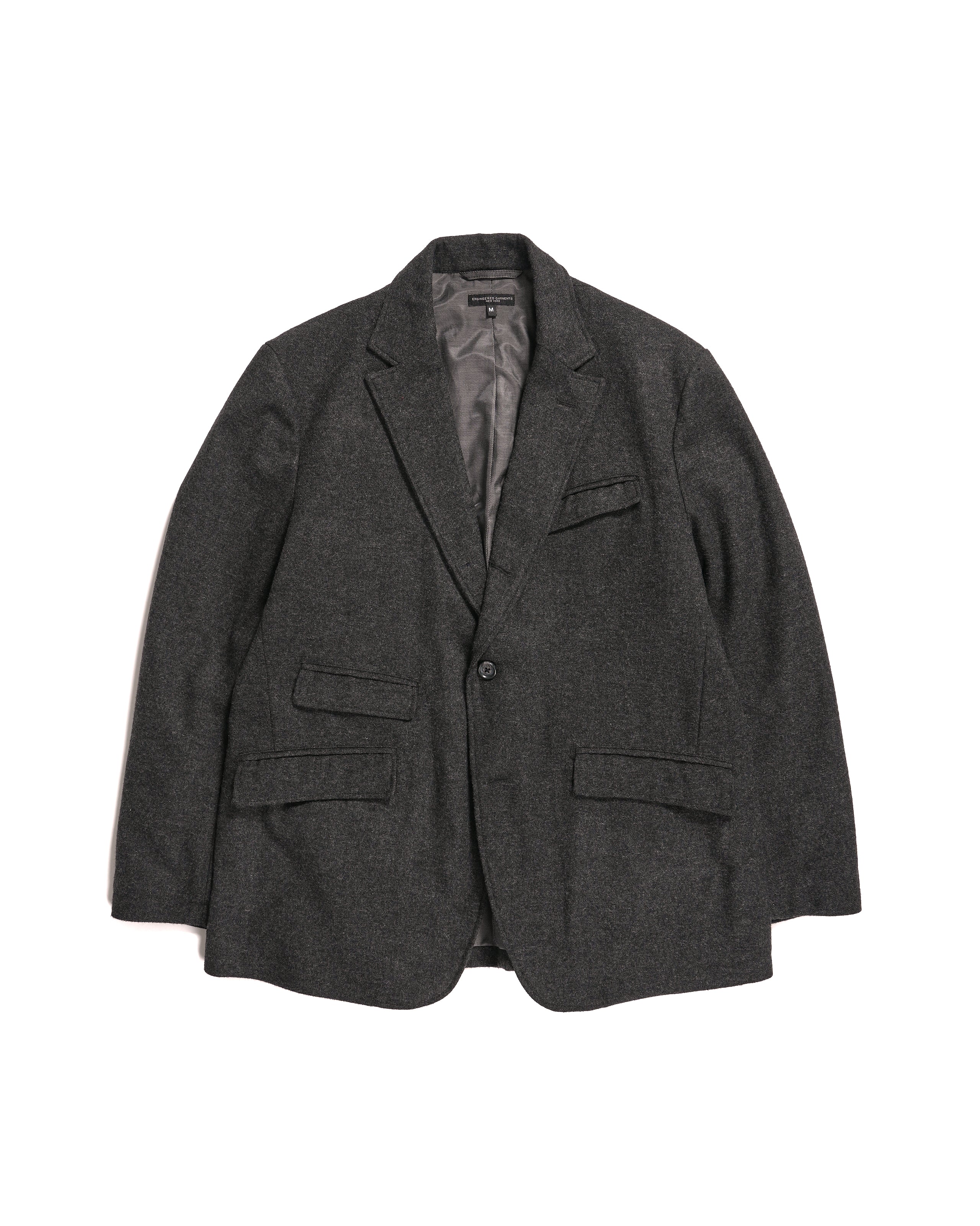 Andover Jacket - Grey Poly Wool Herringbone | Nepenthes New York