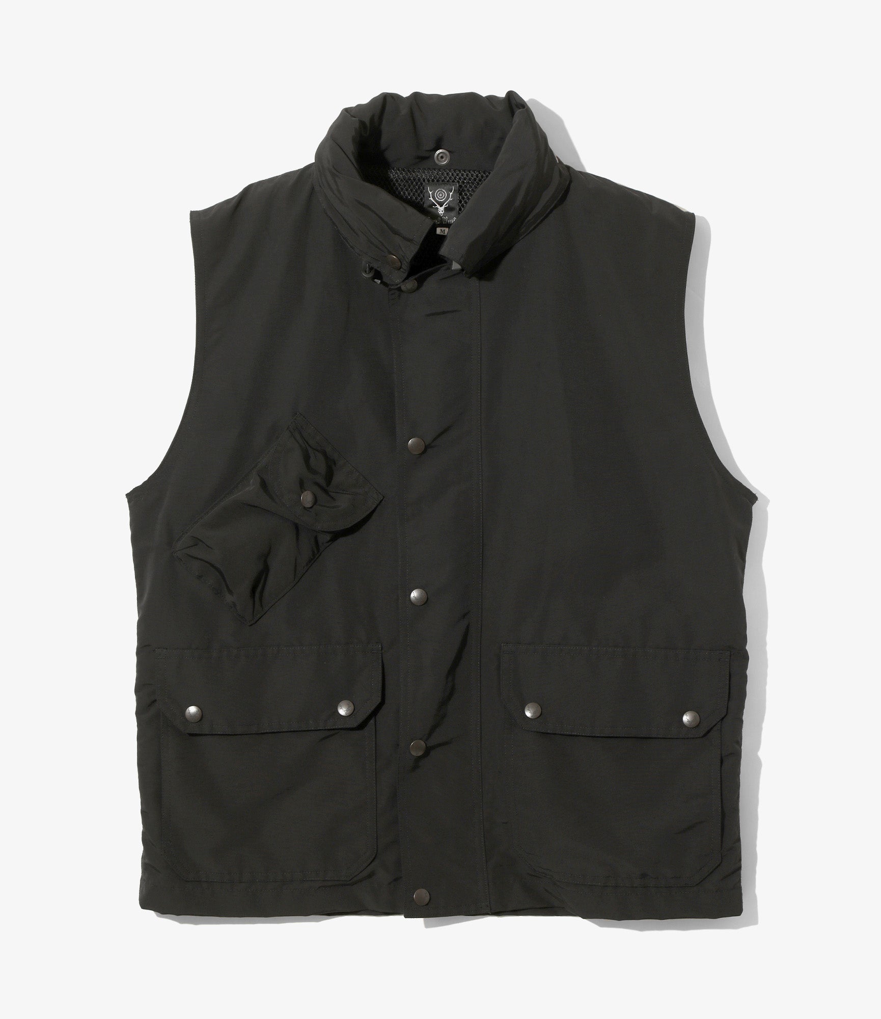 トップス【ＧＲＥＥＤ】ＢＡＣＫ　ＳＡＴＩＮ　ＧＲＯＳＧＲＡＩＮ　Ｖｅｓｔ