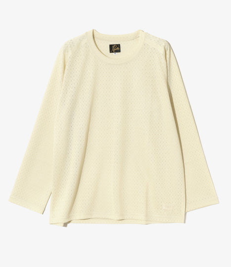 L/S U-Neck Tee - Natural - R/PE Russell Image 1