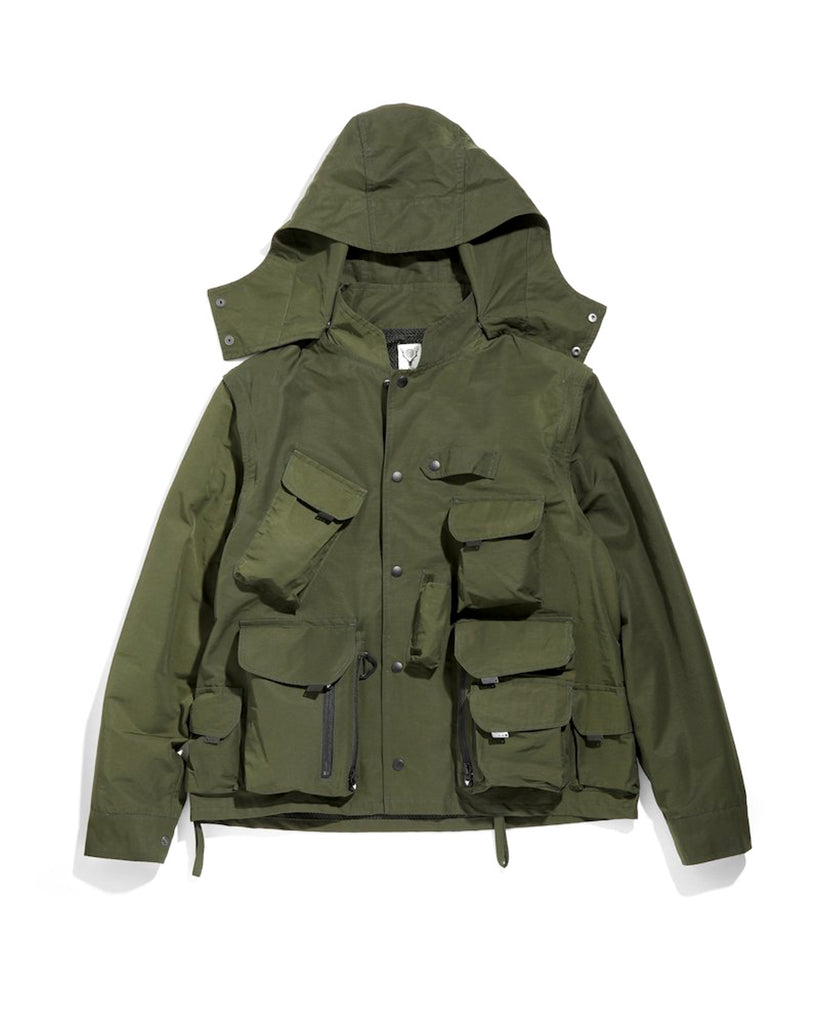 Tenkara Parka - C/N-Grosgrain - Olive | Nepenthes New York