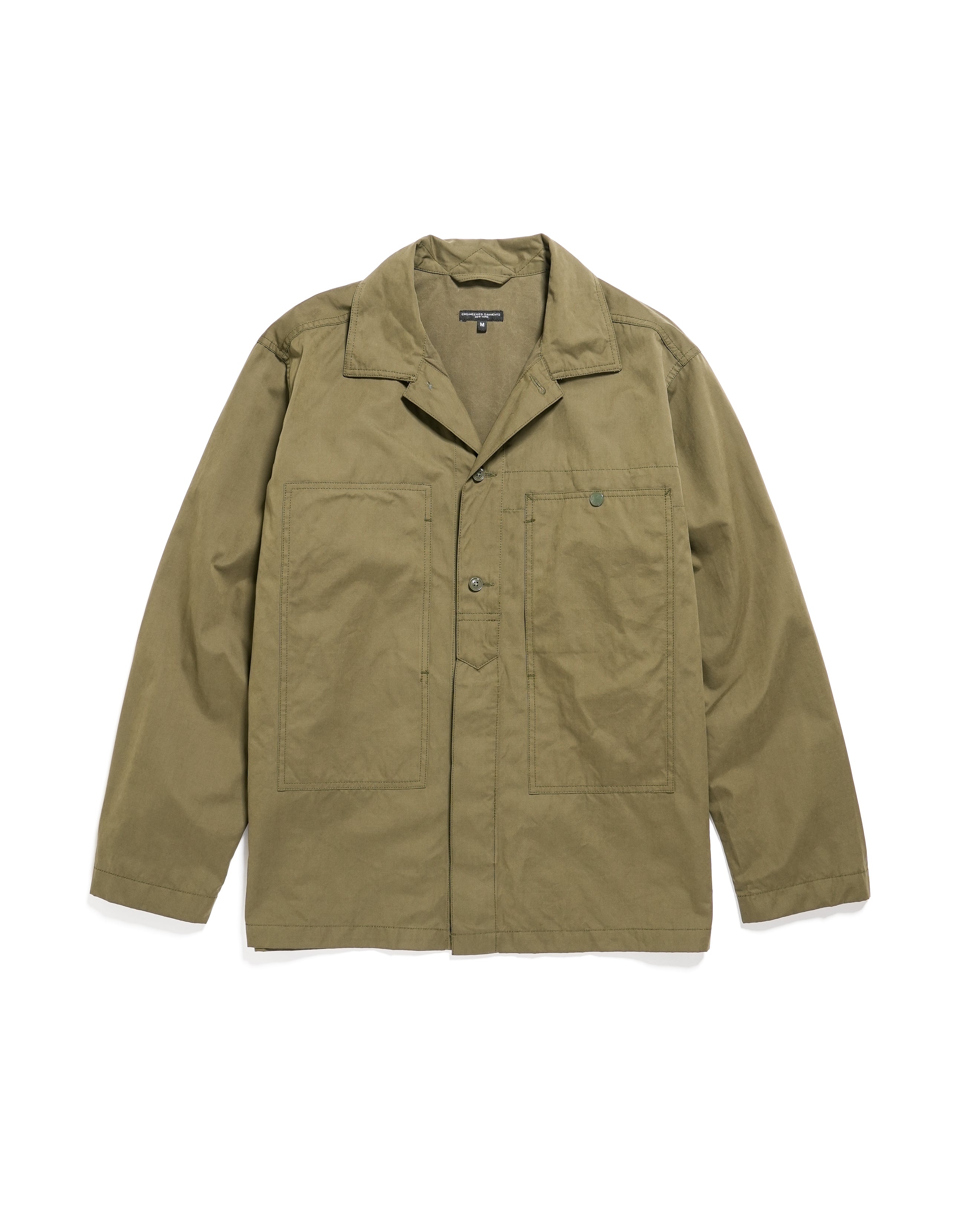 Dayton Shirt - Olive PC Coated Cloth - NNY SP | Nepenthes New York
