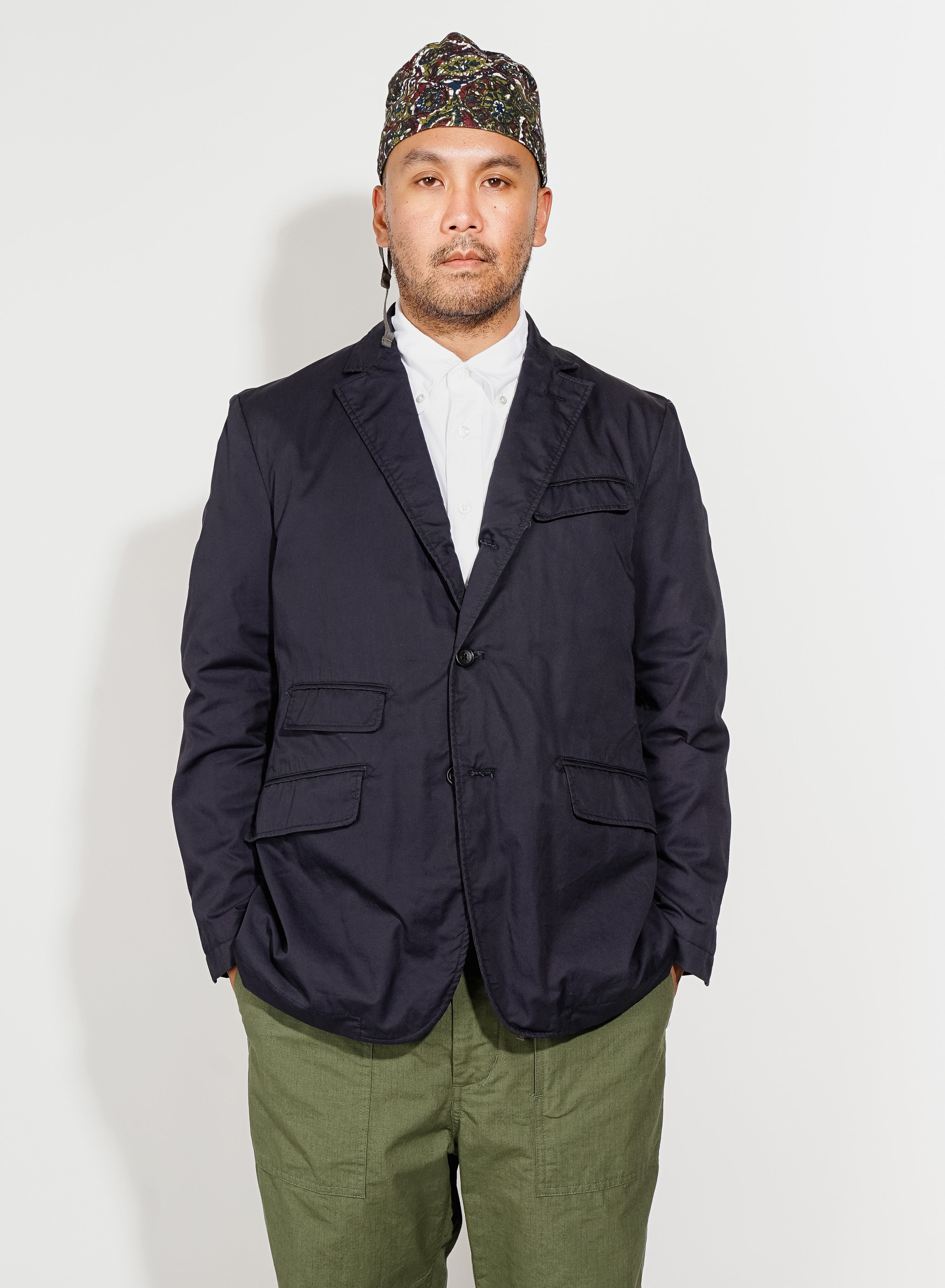 Andover Jacket - Navy Linen Twill | Nepenthes New York