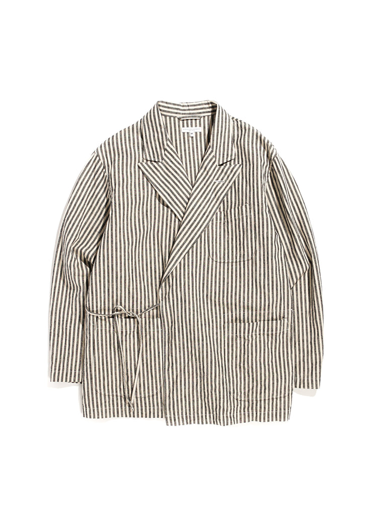 Cardigan Jacket - Natural / Black LC Stripe | Nepenthes New York