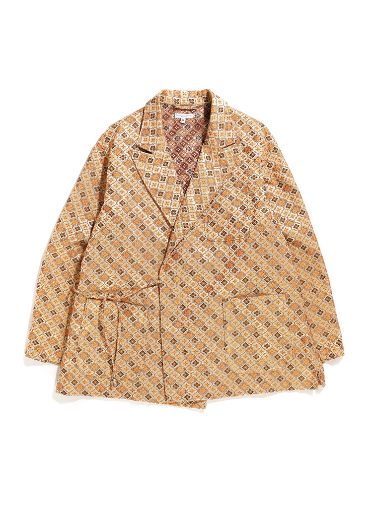 D Sum Jacket - Gold Geometric Jacquard