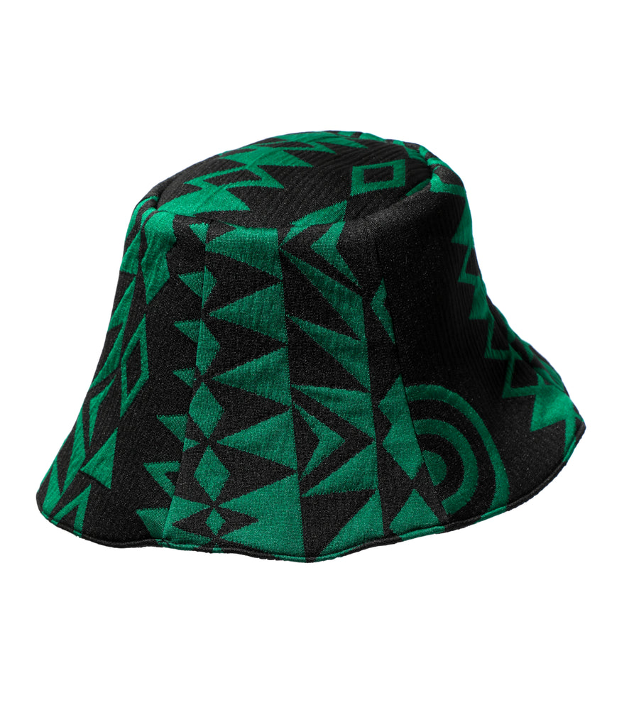 green bucket hat target