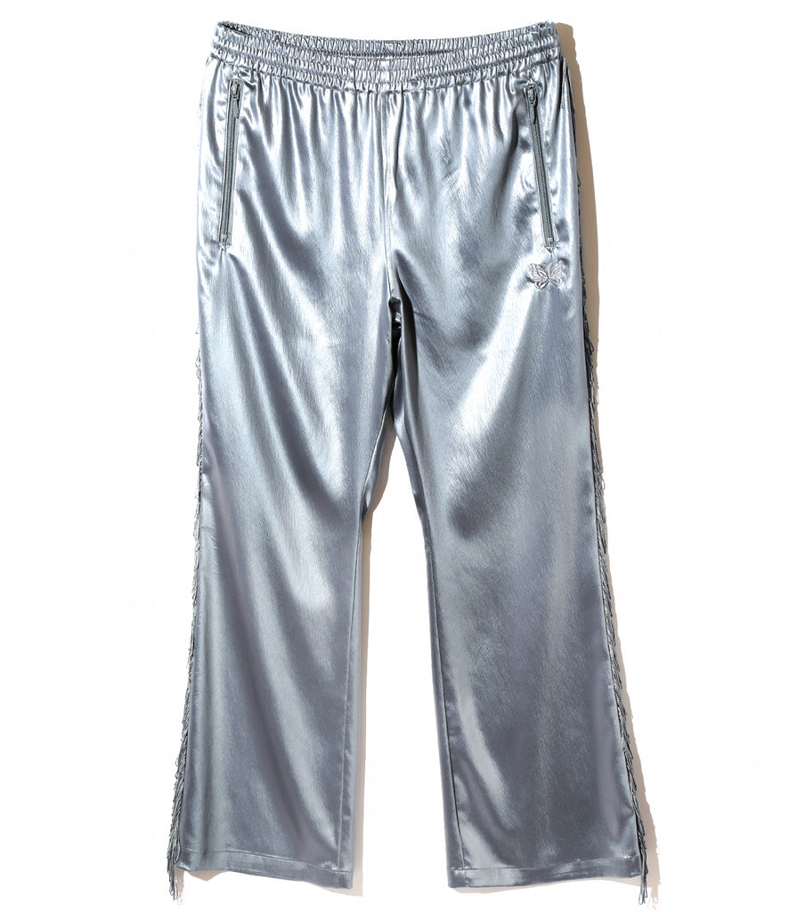 Boot-Cut Track Pant - Blue Grey - Fringe - Poly Sateen | Nepenthes