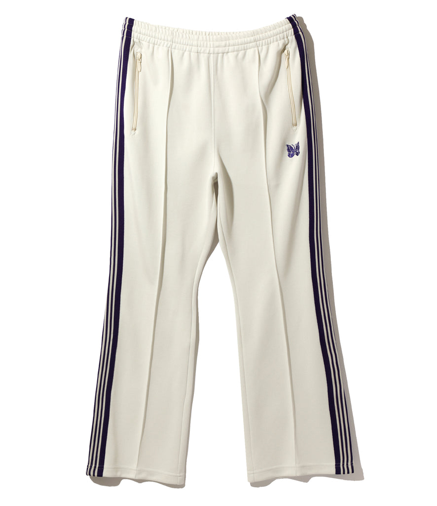 Boot-Cut Track Pant - Ice White - Poly Smooth