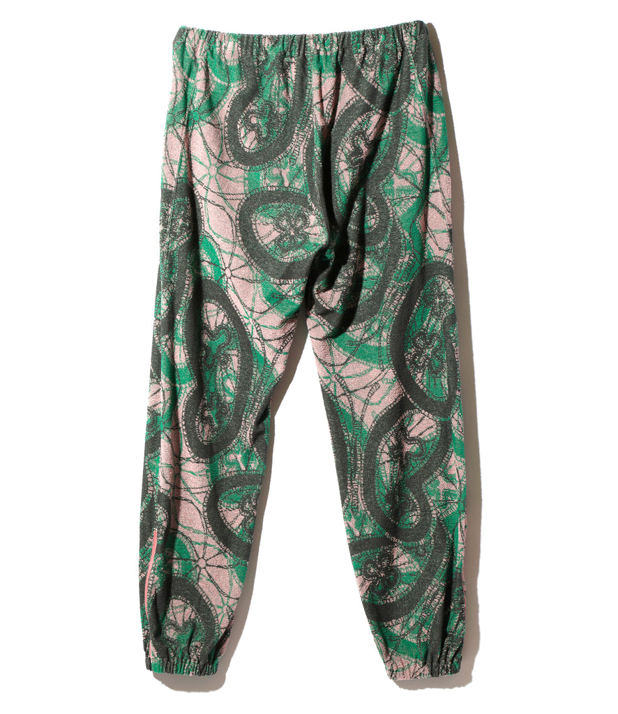 Zipped Sweat Pant - Pink / Green - Papillon Pile Jq.