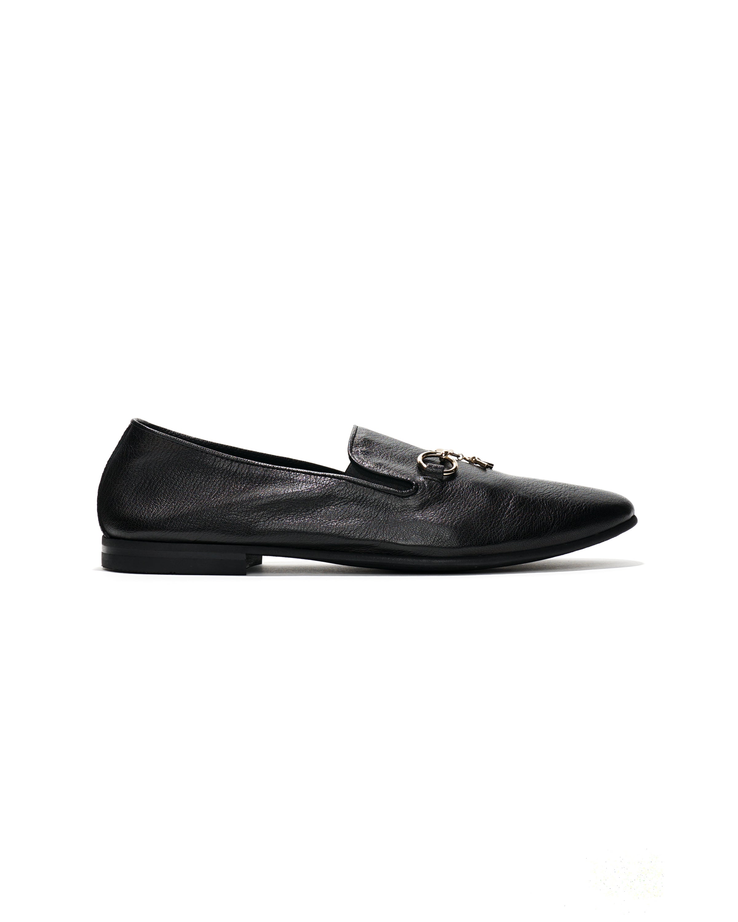 Heeled Opera Bit Vamp - Black Smooth | Nepenthes New York