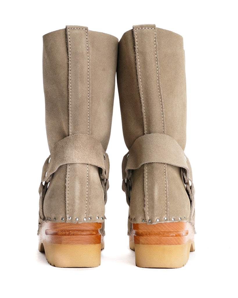 Harness Clog Boot - Rough Out - Taupe | Nepenthes New York