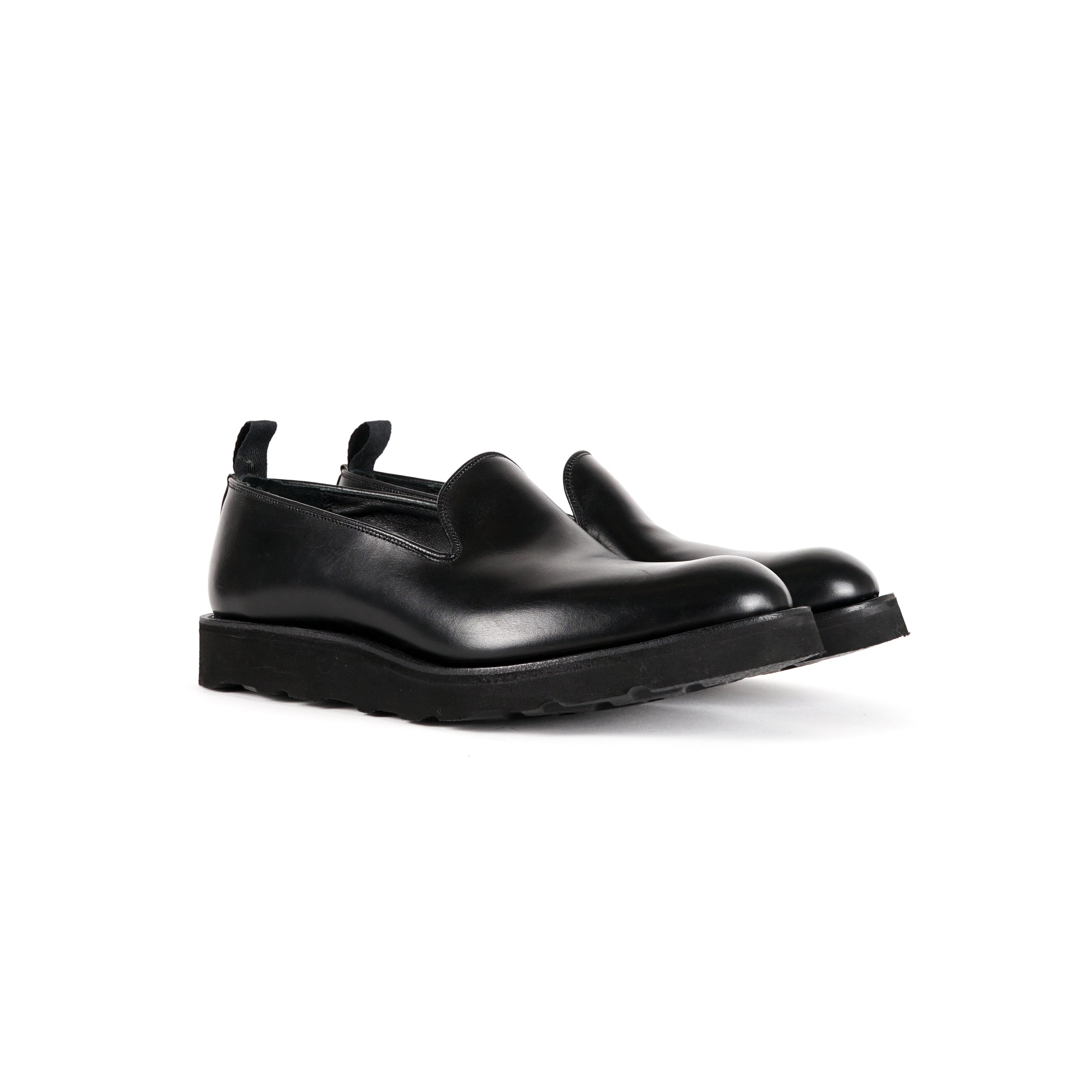 Golf Loafer - Black Scotch Grain | Nepenthes New York