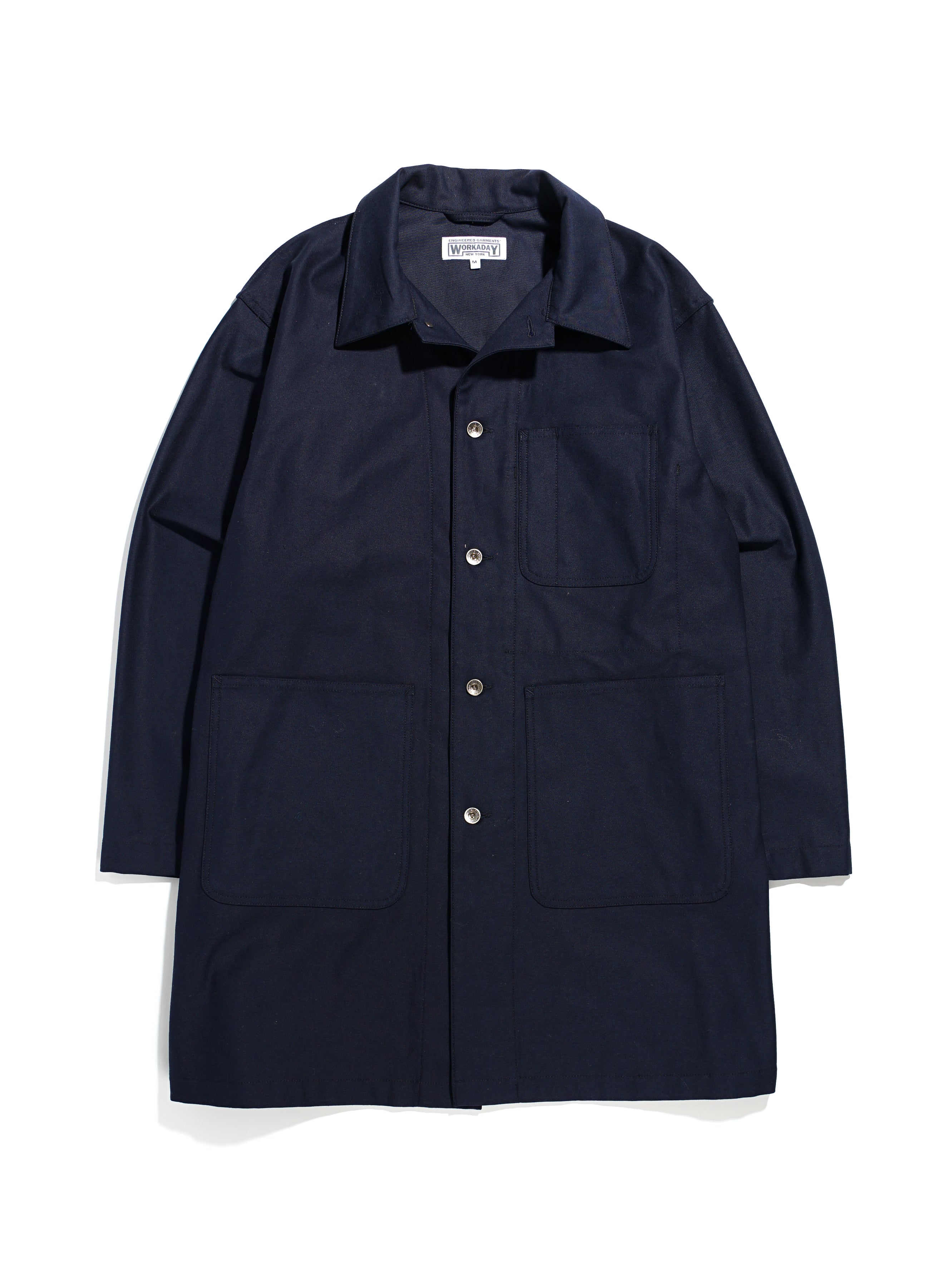 Utility Jacket - Dk. Navy Cotton Reverse Sateen | Nepenthes New York