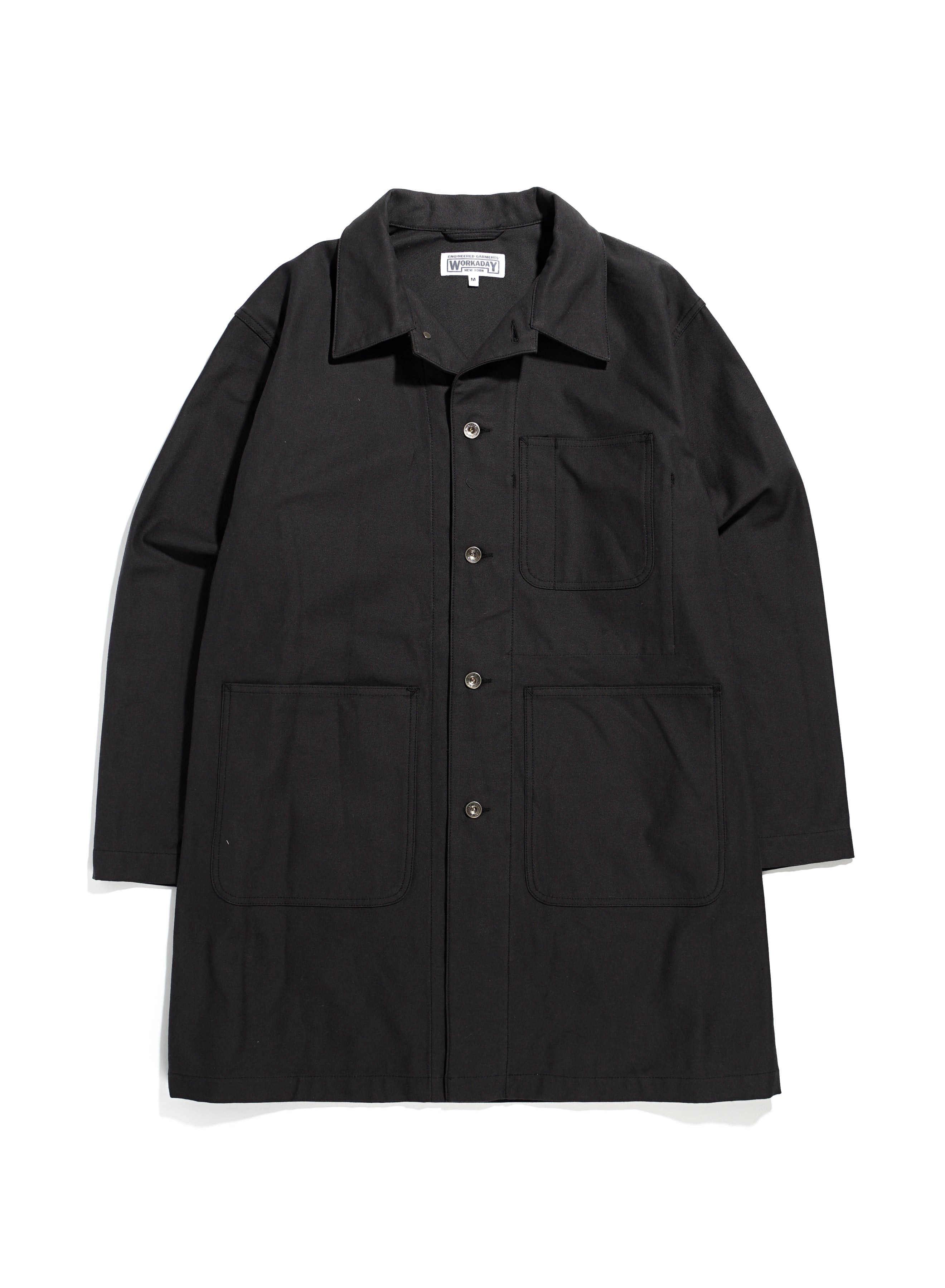 Shop Coat - Dk. Navy Cotton Reverse Sateen | Nepenthes New York