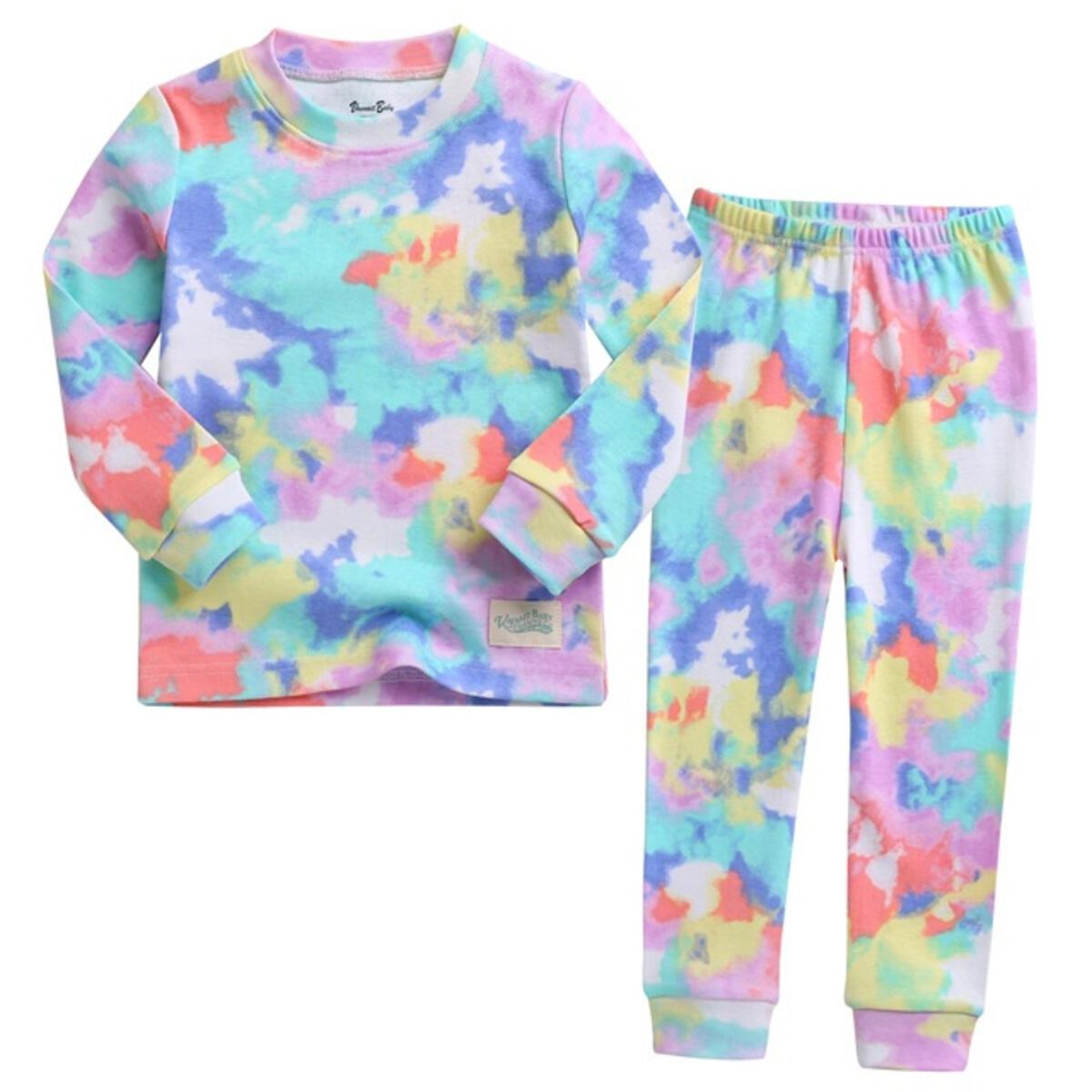 Tie Dye Long Sleeve Pajamas