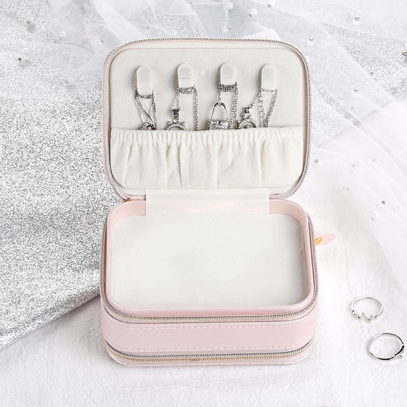 Travel Zipper Jewelry Box