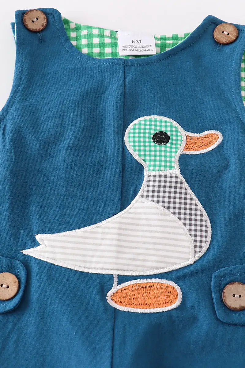 Navy Duck Applique Longall