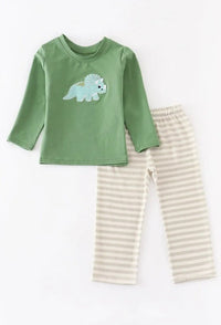 Dino Applique Pant Set