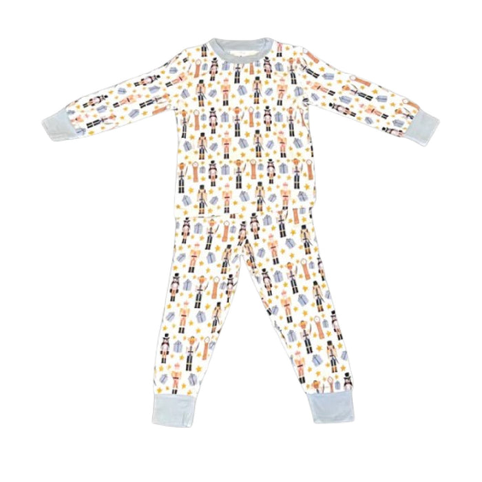 Nutcracker Bamboo Pajamas (Blue Trim)