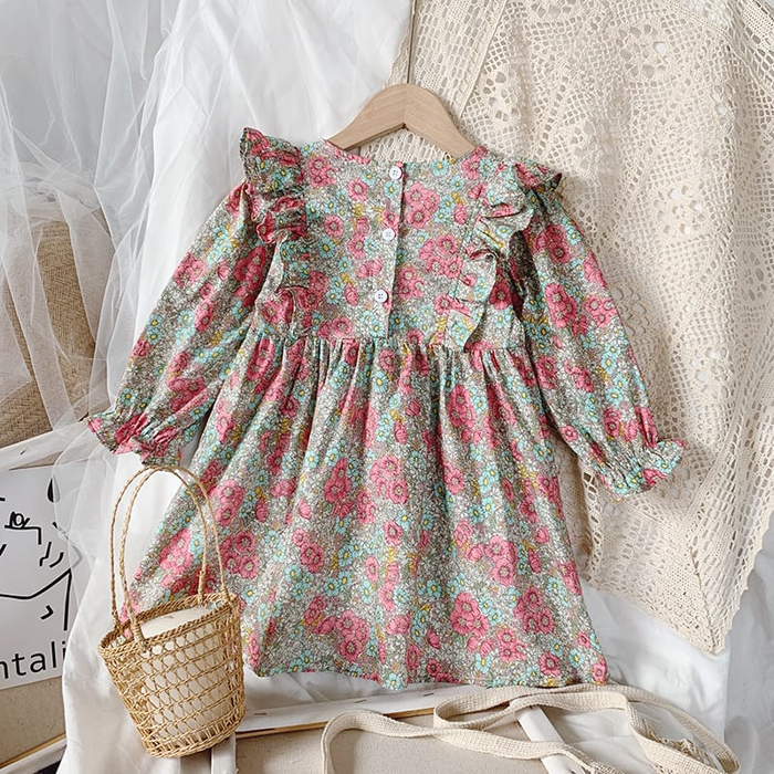 Madison's Floral Ruffle Dress