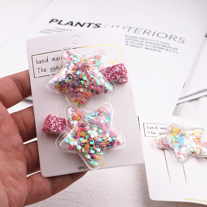 Glitter Confetti Clips