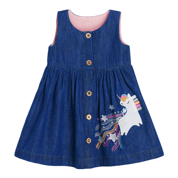 Denim Unicorn Dress