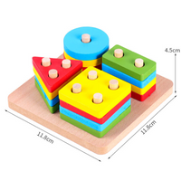 4 Column Geometric Shape Puzzle